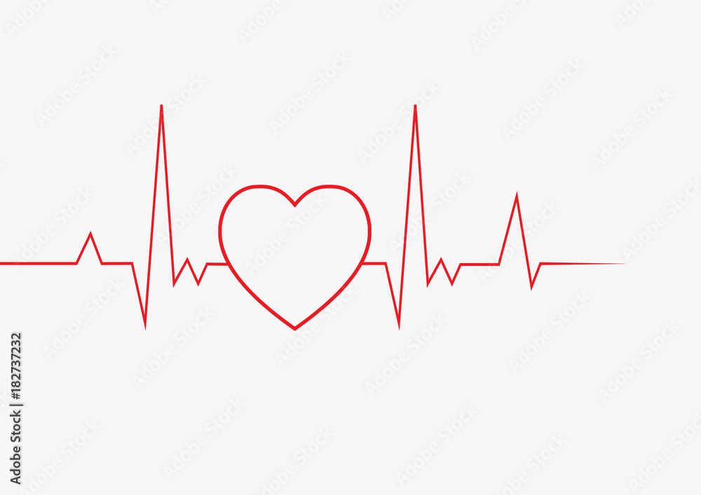 Heart pulse. Cardiogram. vector illustration Heart pulse. Cardiogram. vector illustration