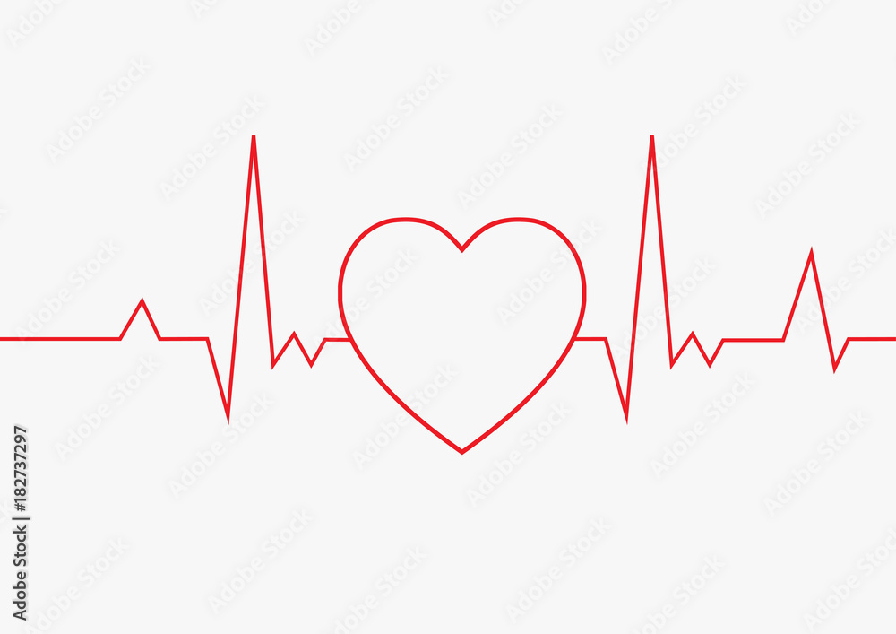 Heart pulse. Cardiogram. vector illustration Heart pulse. Cardiogram. vector illustration