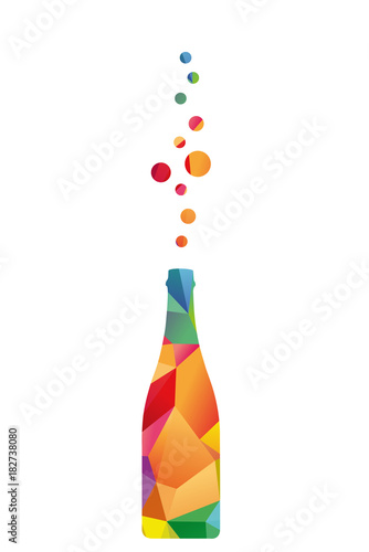 Champagne multicolore