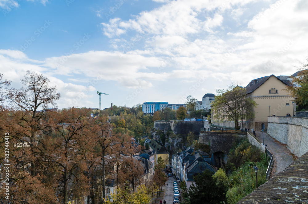 Skyline of Luxembourg City, Luxembourg