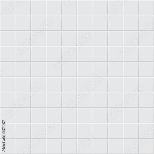 Abstract background or seamless pattern of tiles in white colors