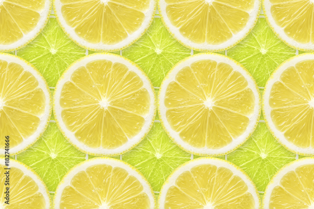 regular lemon over lime pattern