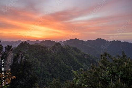 Sunrise in zhangjiajie, china © olexmelnyk