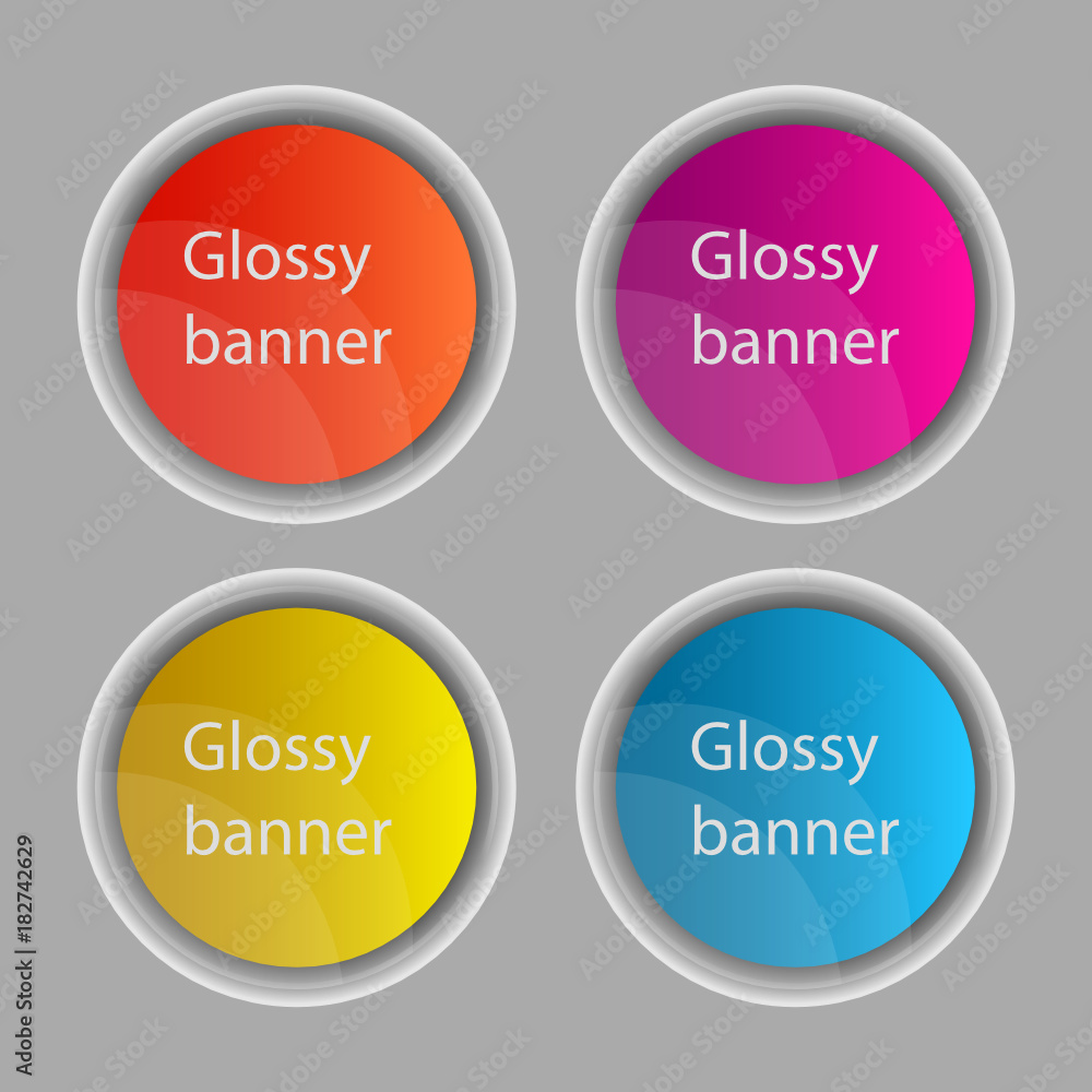 Glossy Banner template Glossy Banner template