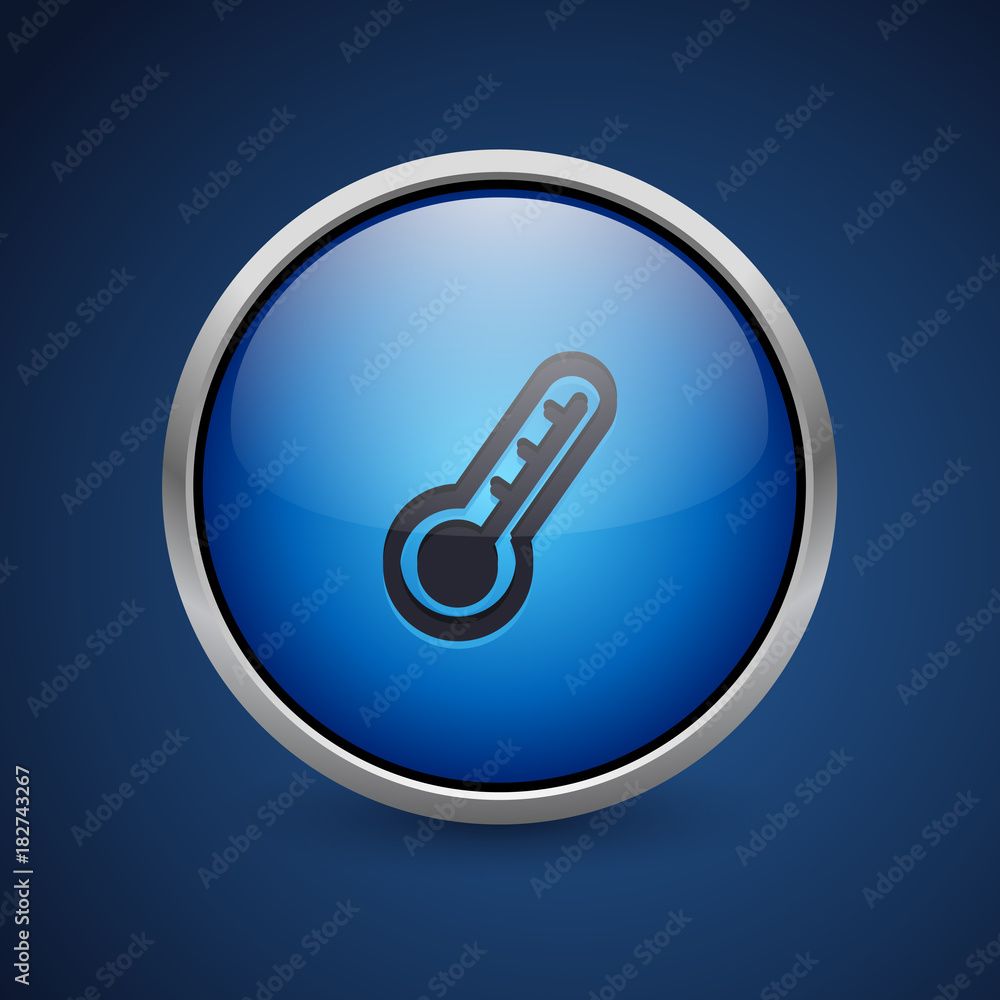 Push Button - Dark Blue Web Icon Push Button - Dark Blue Web Icon