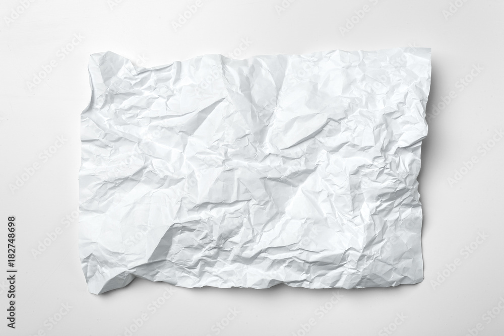 Obraz premium White crumpled paper