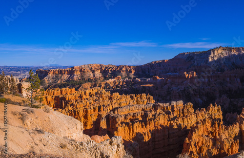 Wide angle view over Bryce Canyon in Utah