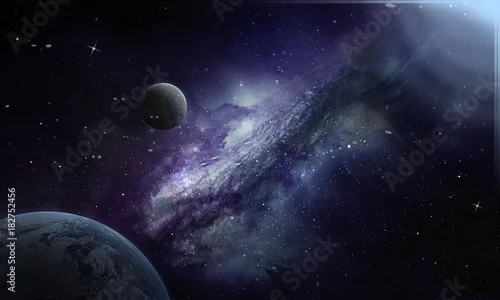 Obraz przestrzeń i gwiazdy