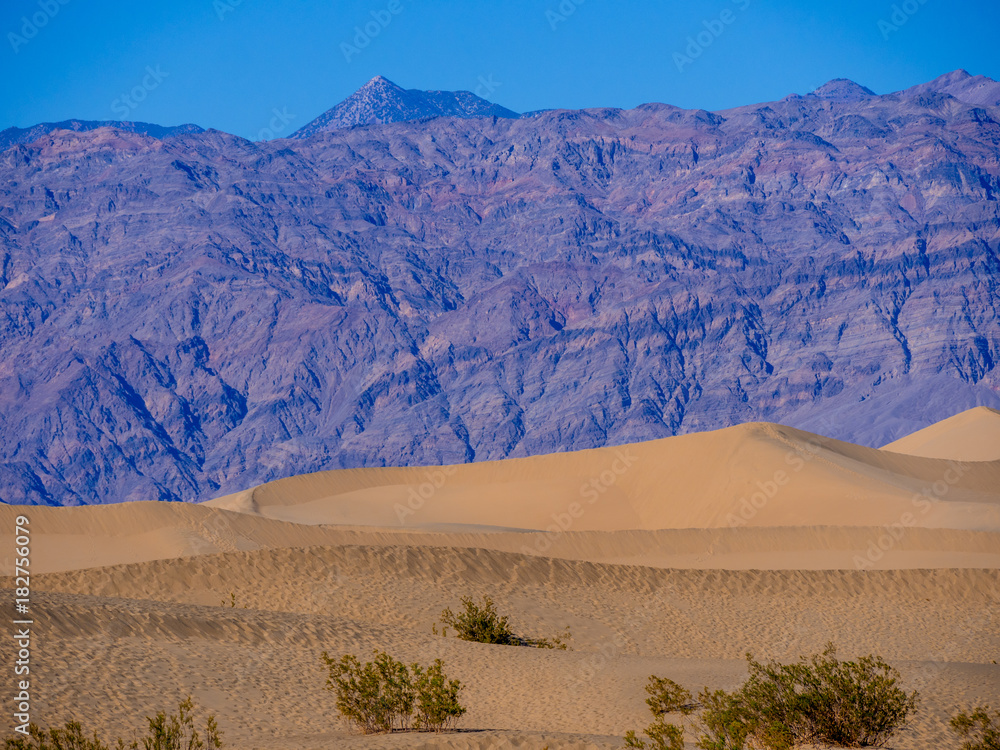 Beautiful Mesquite Sand Dunes at Death Valley California