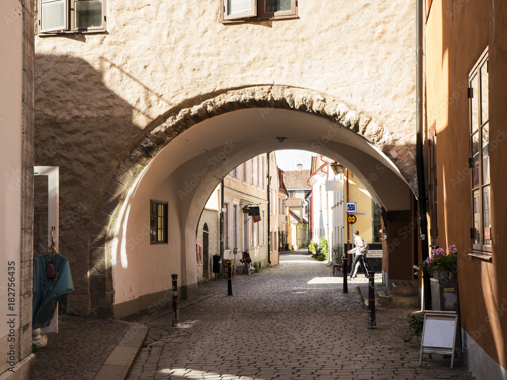 Visby Torbogen Gasse Altstadt