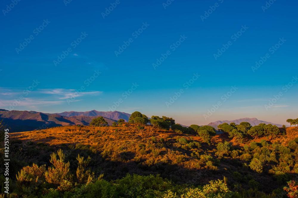 Mountain. Sunny landscape. Costa del Sol, Andalusia, Spain. Mountain. Sunny landscape. Costa del Sol, Andalusia, Spain.