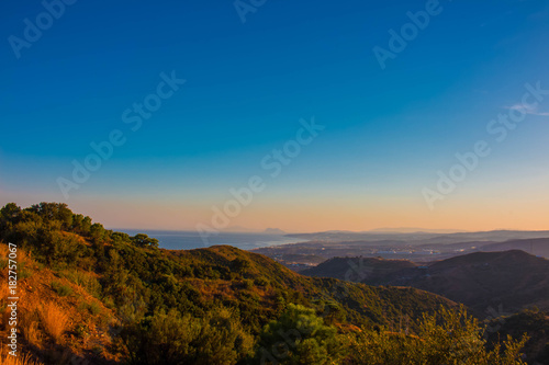 Mountain. Sunny landscape. Costa del Sol, Andalusia, Spain.