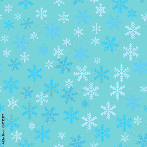 Wallpaper Mural Snowflake Pattern - Snowflake vector pattern. Torontodigital.ca
