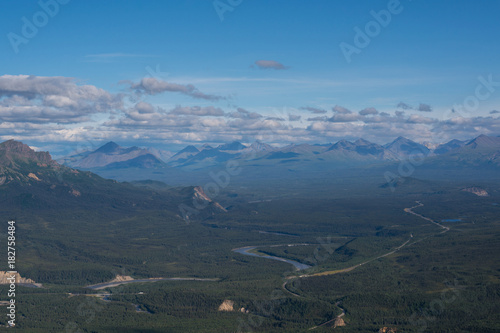Scenic view from Mount Healy in Alaska 