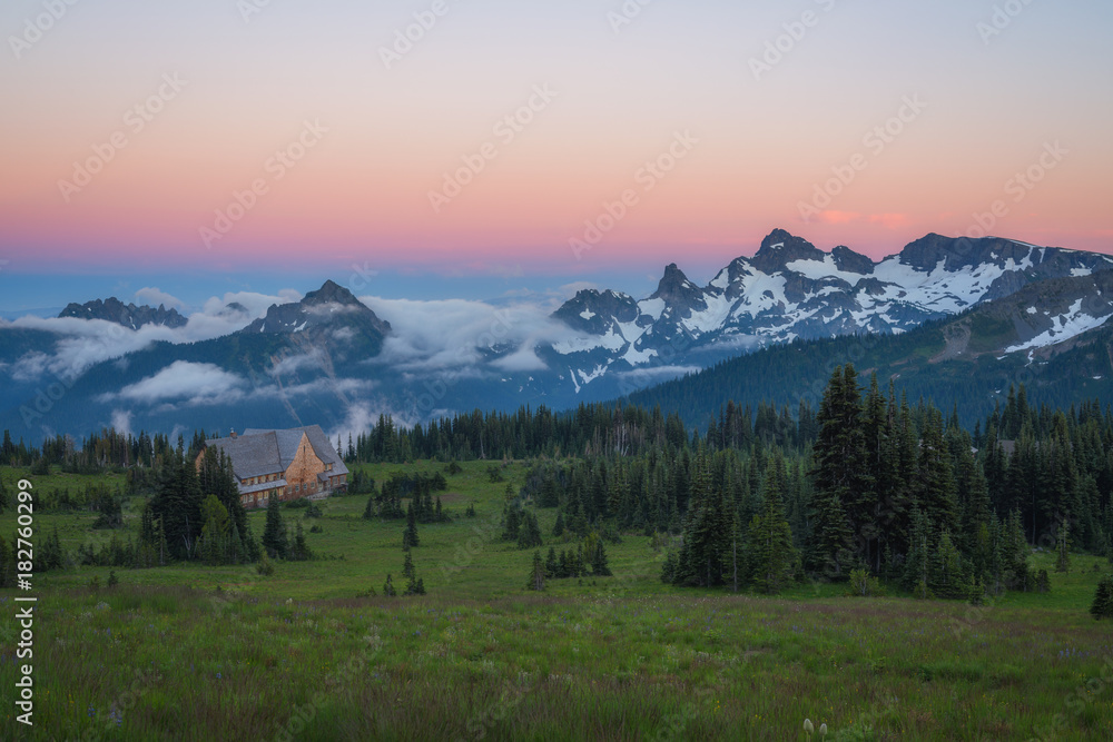 Sunrise Visitor Center near Mount Rainier in Washington State 