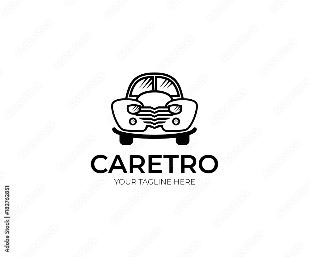 Fototapeta premium Car Logo Template. Transportation Vector Design. Automobile Retro Illustration