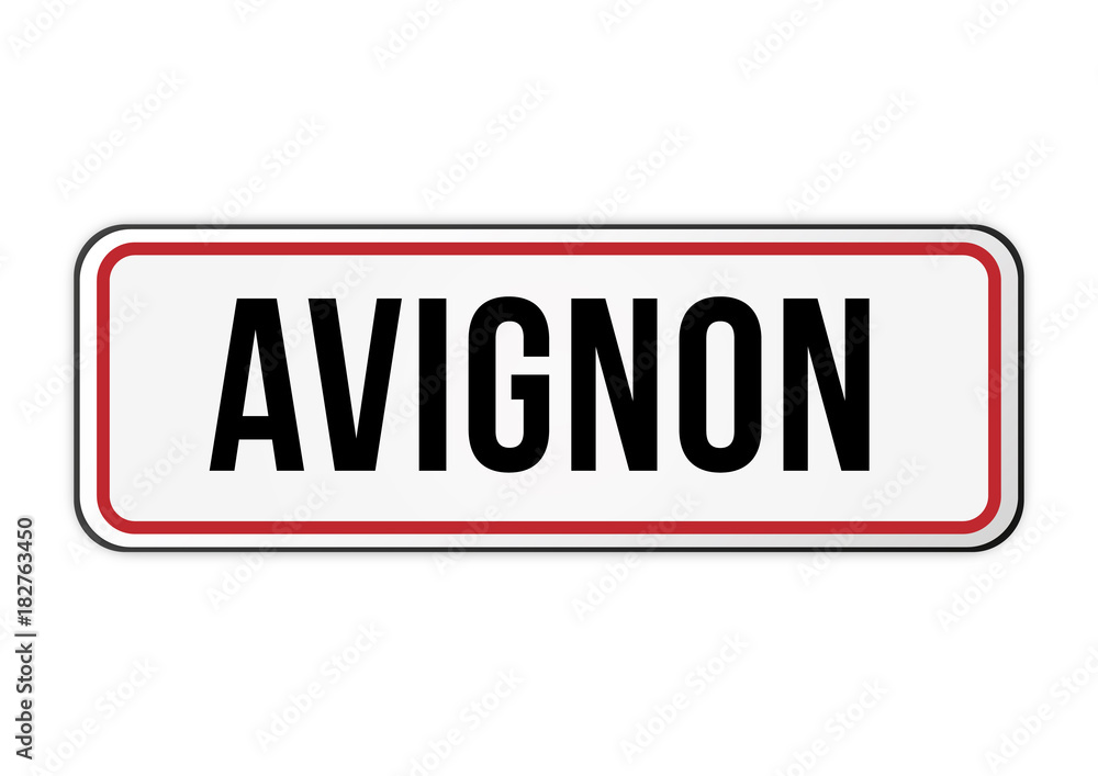 Panneau signalisation entrée ville Avignon Panneau signalisation entrée ville Avignon