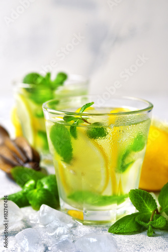 Homemade summer lemonade.