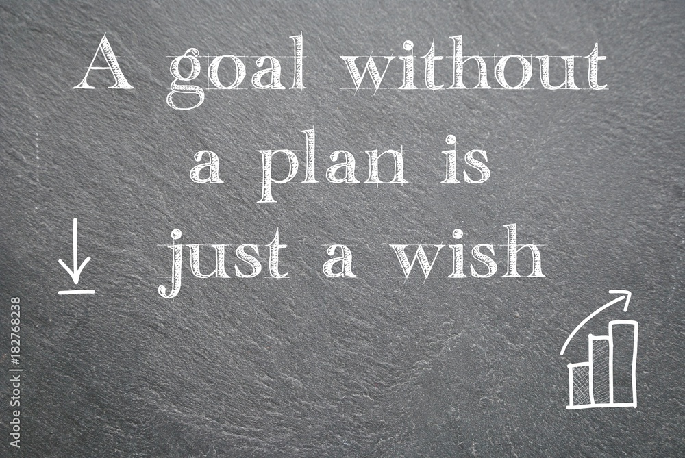 Fototapeta premium A goal without a wish is just a wish