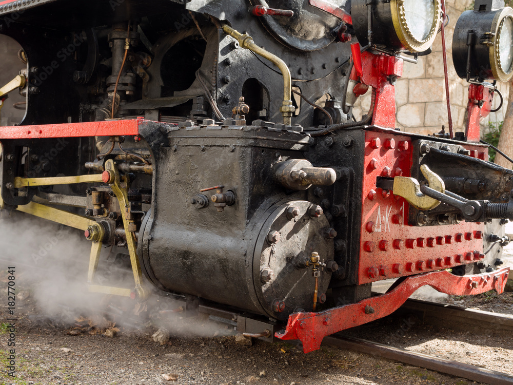 Fototapeta premium Vintage steam powered train