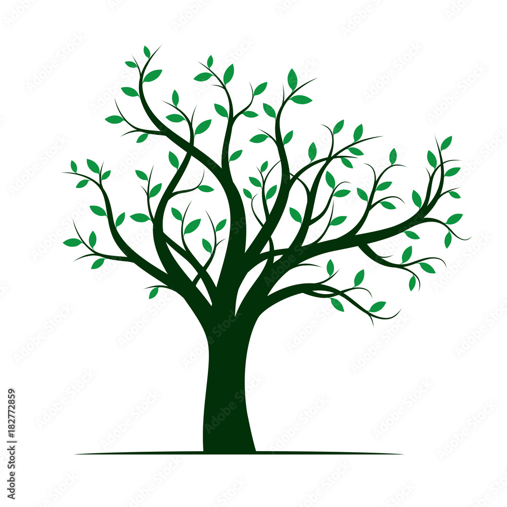 Green Tree. Vector Illustration. Green Tree. Vector Illustration.