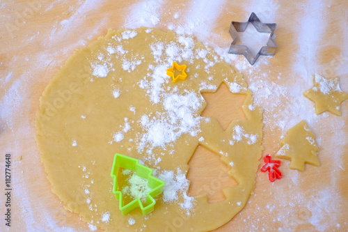 Merry Christmas baking background