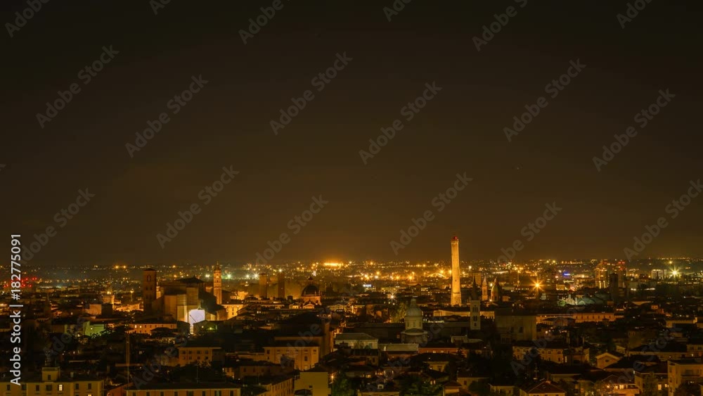 Bologna Skyline at nightfall: Bologna, Italy Bologna Skyline at nightfall: Bologna, Italy