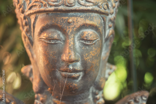 Buddha head statue