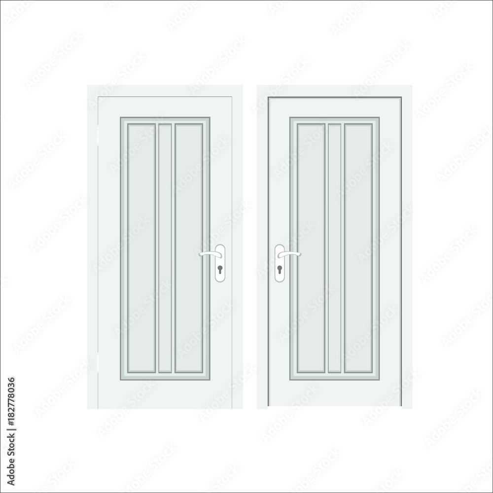 Door icon. Vector illustration Door icon. Vector illustration