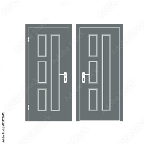 Door icon. Vector illustration