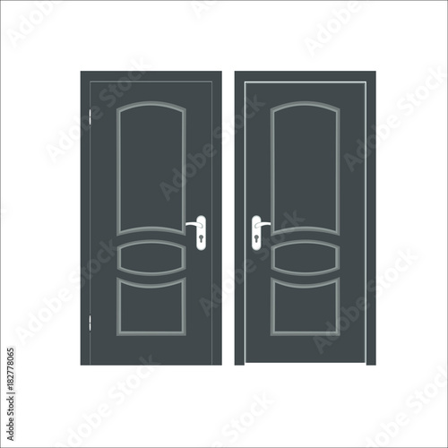 Door icon. Vector illustration photo