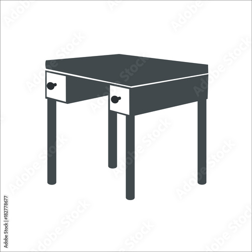 Table icon. Vector illustration