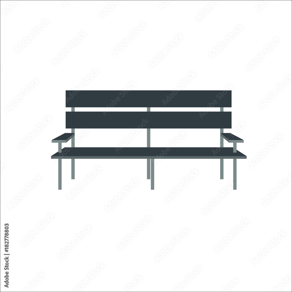 Bench icon. Vector illustration Bench icon. Vector illustration