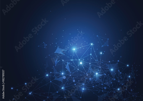 Internet connection, abstract sense of science and technology graphic design.