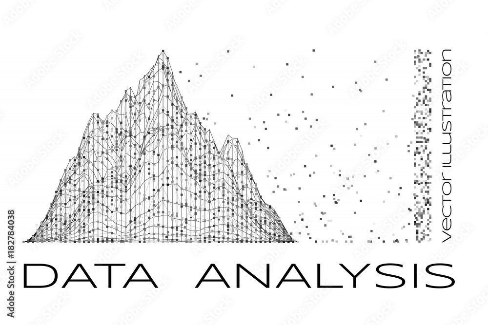 data analysis vector illustration
