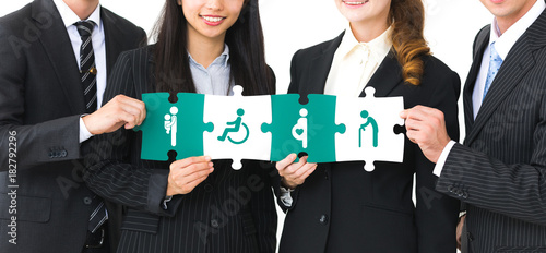 Affirmative action concept.