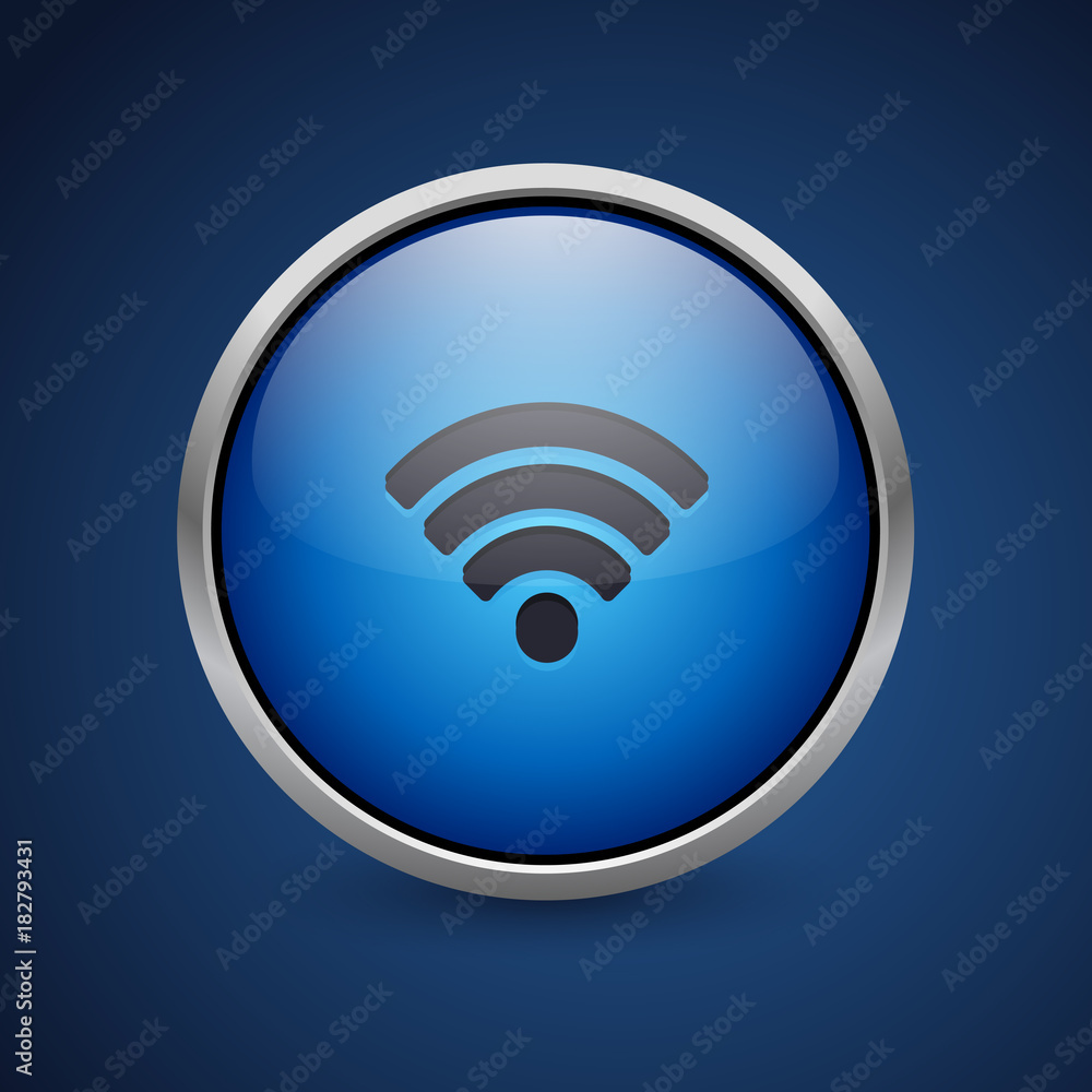 Push Button - Dark Blue Web Icon Push Button - Dark Blue Web Icon
