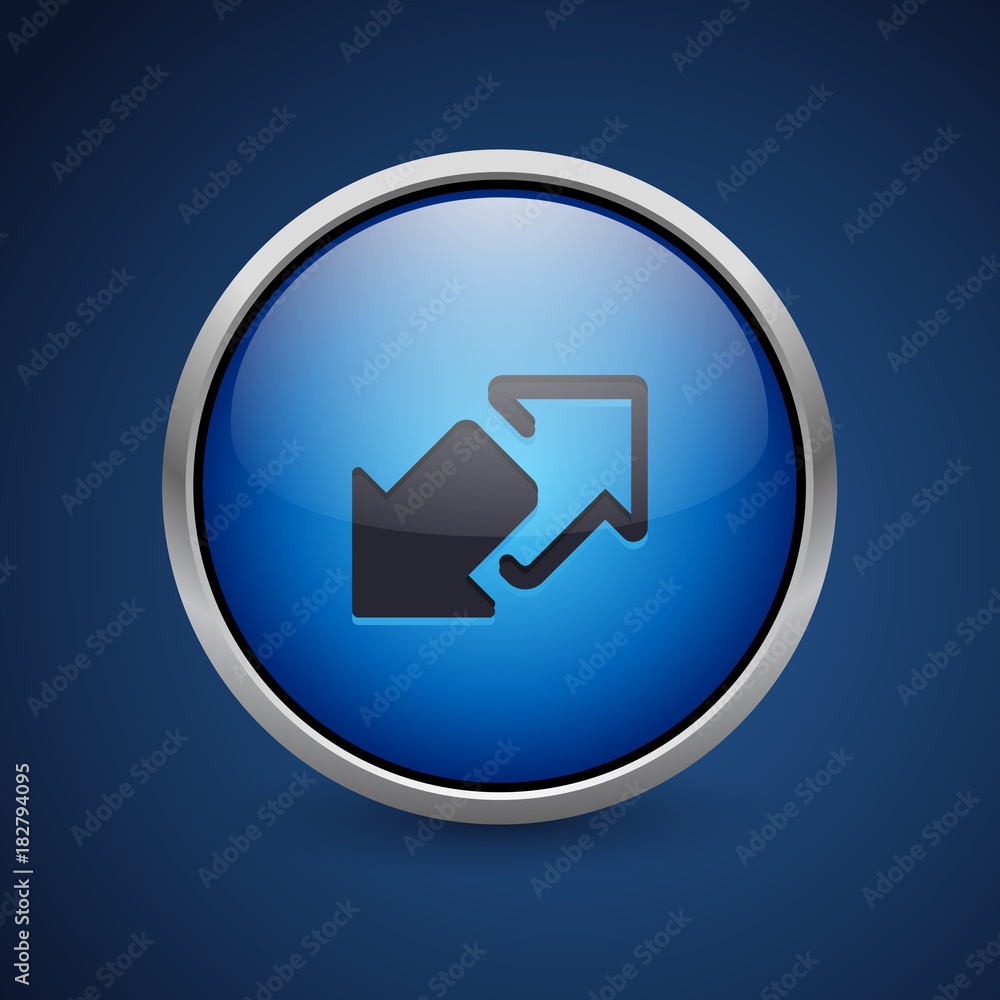Push Button - Dark Blue Web Icon Push Button - Dark Blue Web Icon