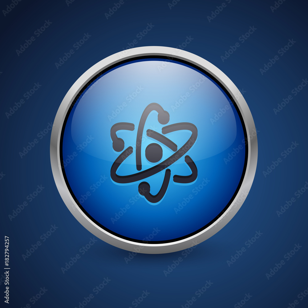 Push Button - Dark Blue Web Icon Push Button - Dark Blue Web Icon