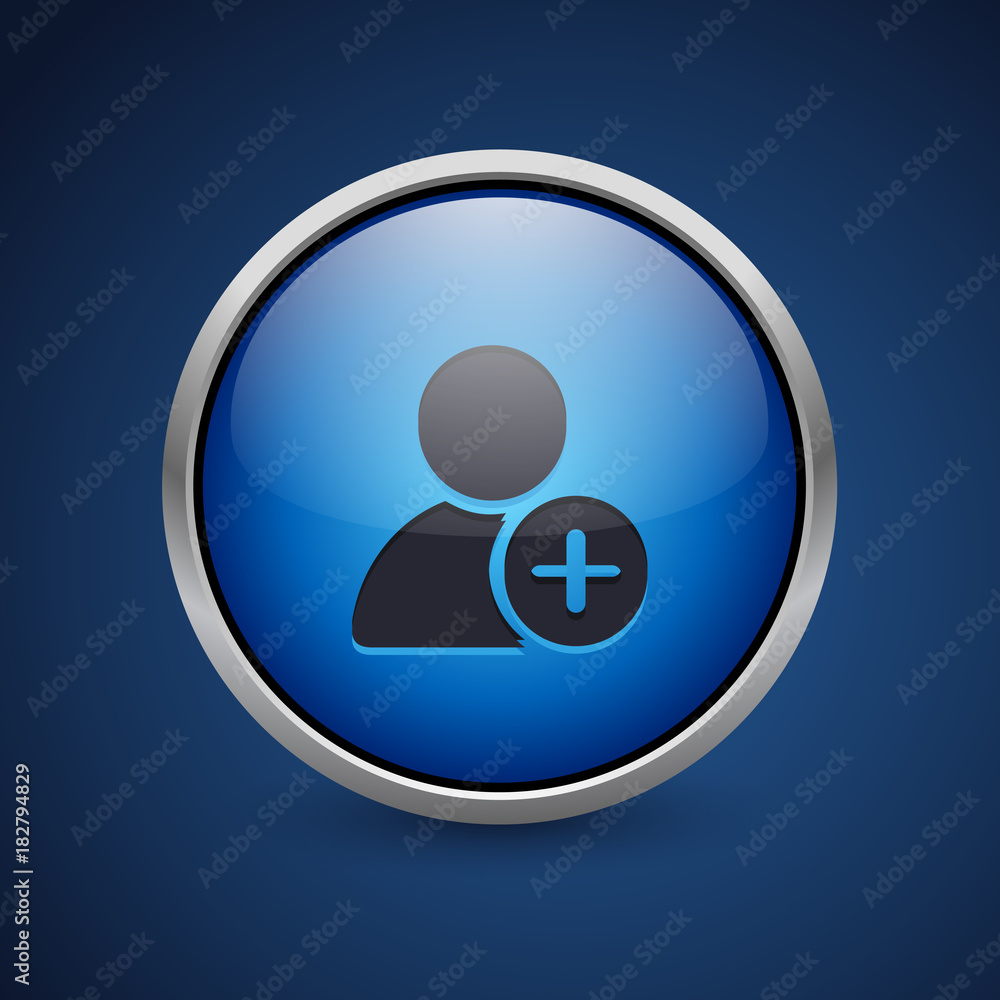 Push Button - Dark Blue Web Icon Push Button - Dark Blue Web Icon