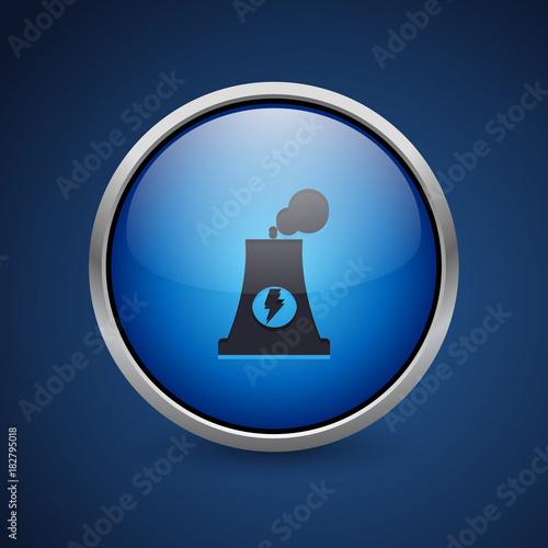 Push Button - Dark Blue Web Icon