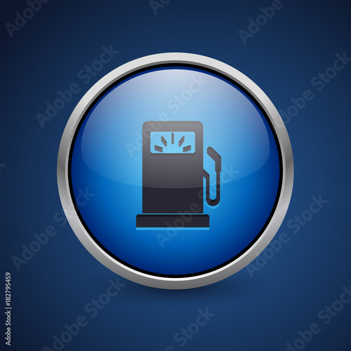 Push Button - Dark Blue Web Icon