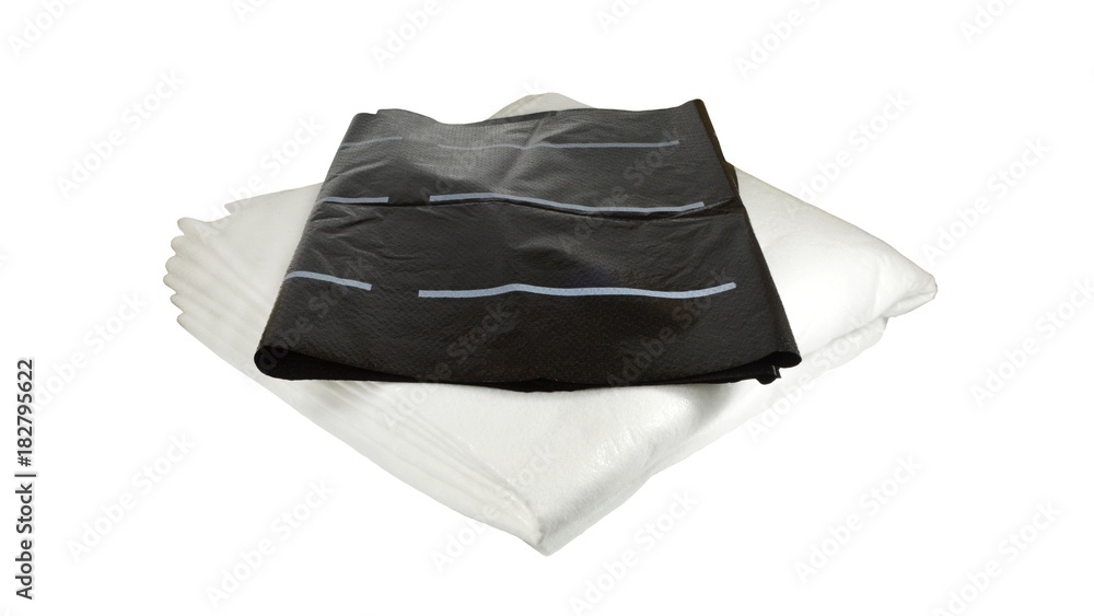 Material for capillary watering of indoor plants. The mat is made of