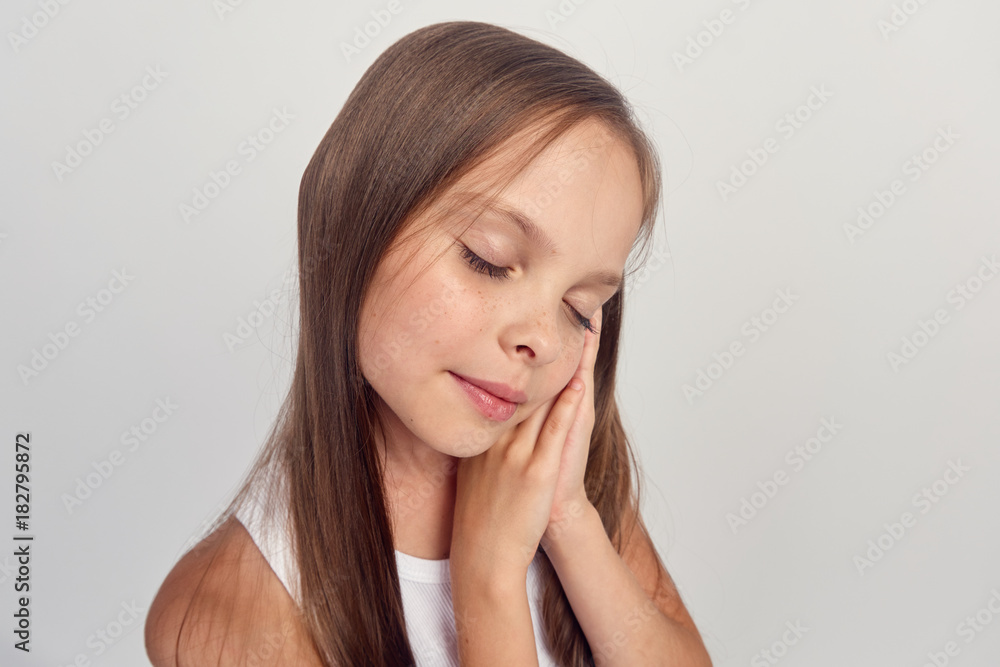 sweet girl is dozing sweet girl is dozing