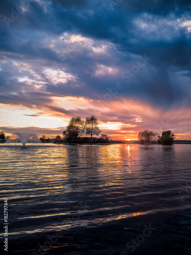 Natomas Pond - Sunset 2 photo