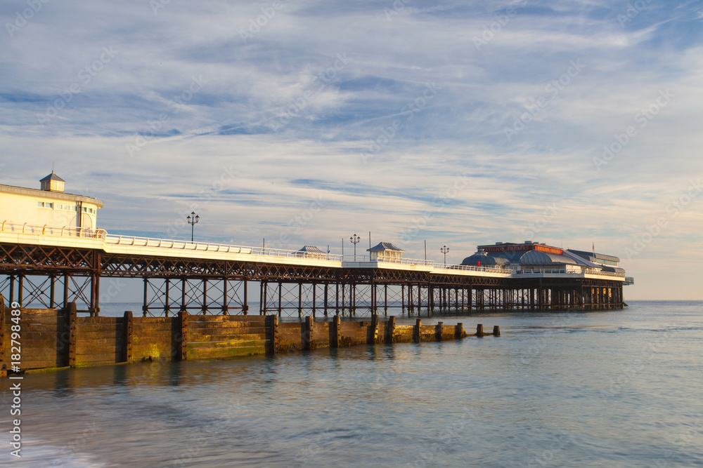 Cromer beach and Victorian pier in Norfolk Cromer beach and Victorian pier in Norfolk