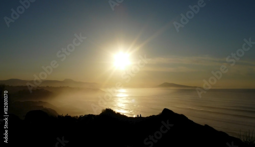Guethary coucher de soleil