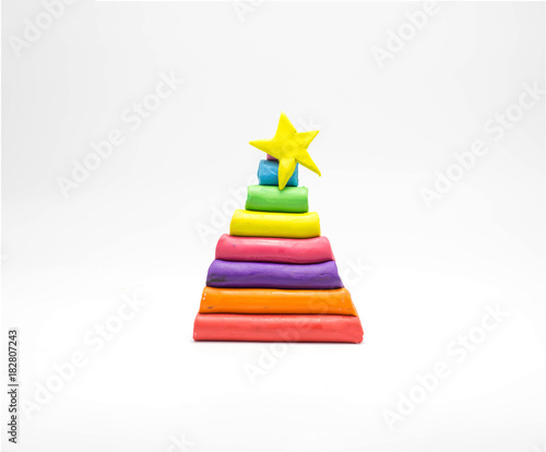plasticine tree xmas