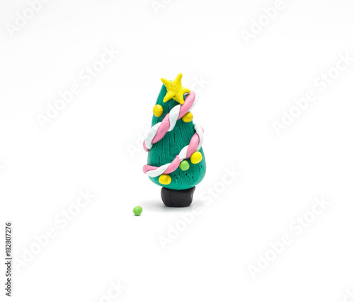  plasticine xmas tree