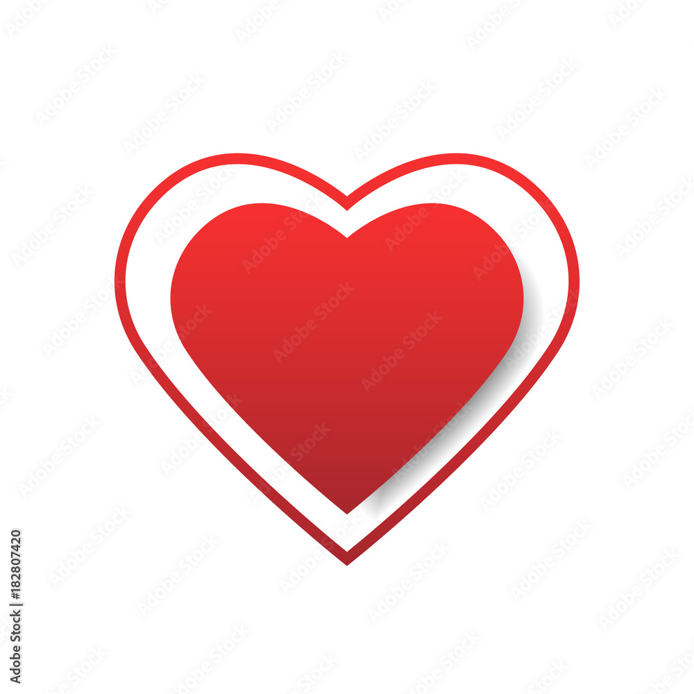 Red heart with a stroke. Love. Valentine's Day. Vector eps 10
Red heart with a stroke. Love. Valentine's Day. Vector eps 10